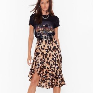 Nasty Gal So Fierce Leopard Skirt